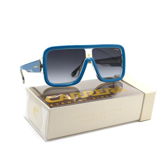 BRAND NEW CARRERA FLAGLAB 14 BLUE GREY GRADIENT AUTHENTIC SUNGLASSES - Picture 6 of 11